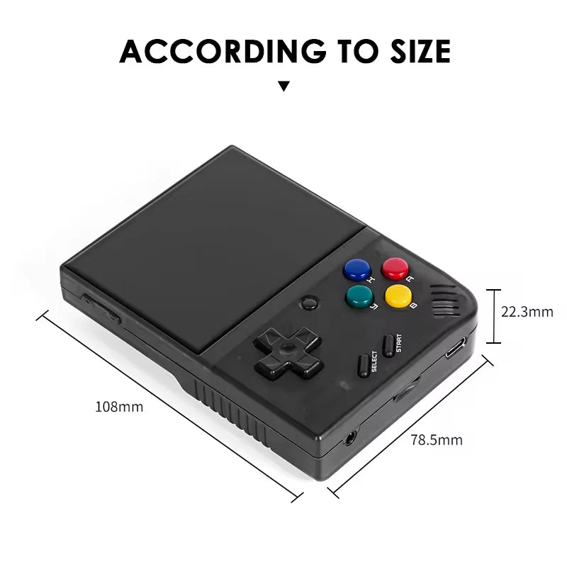 Mini plus Portable Retro Handheld Game Console V2 Mini+ IPS Screen Classic Video Game Console Linux System Children'S Gift